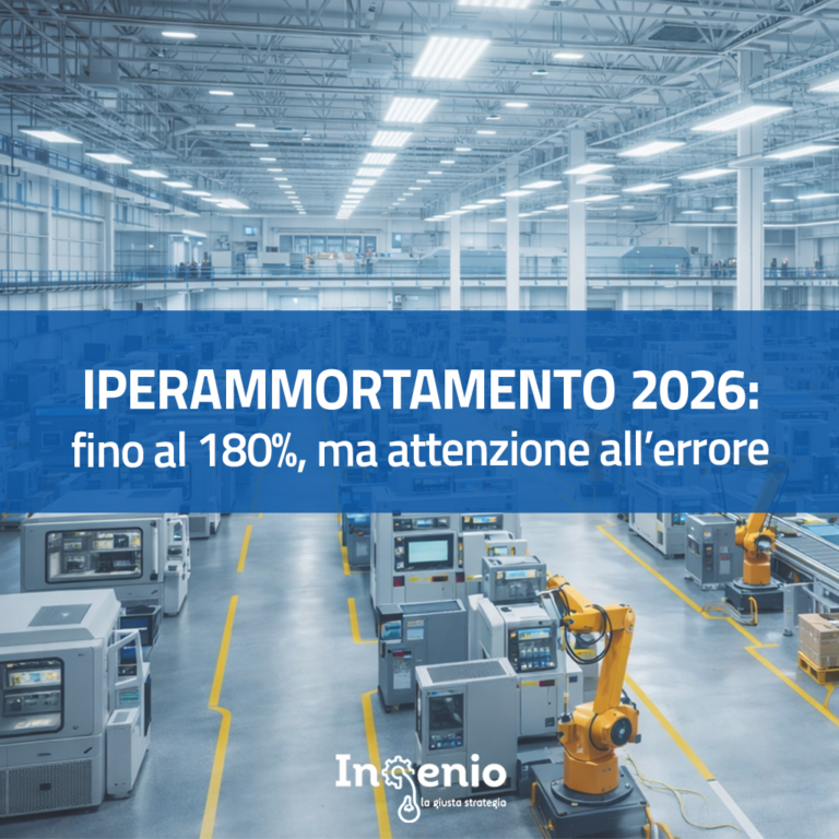 Iperammortamento 2026: fino al 180%, ma attenzione all’errore che fa perdere il beneficio.